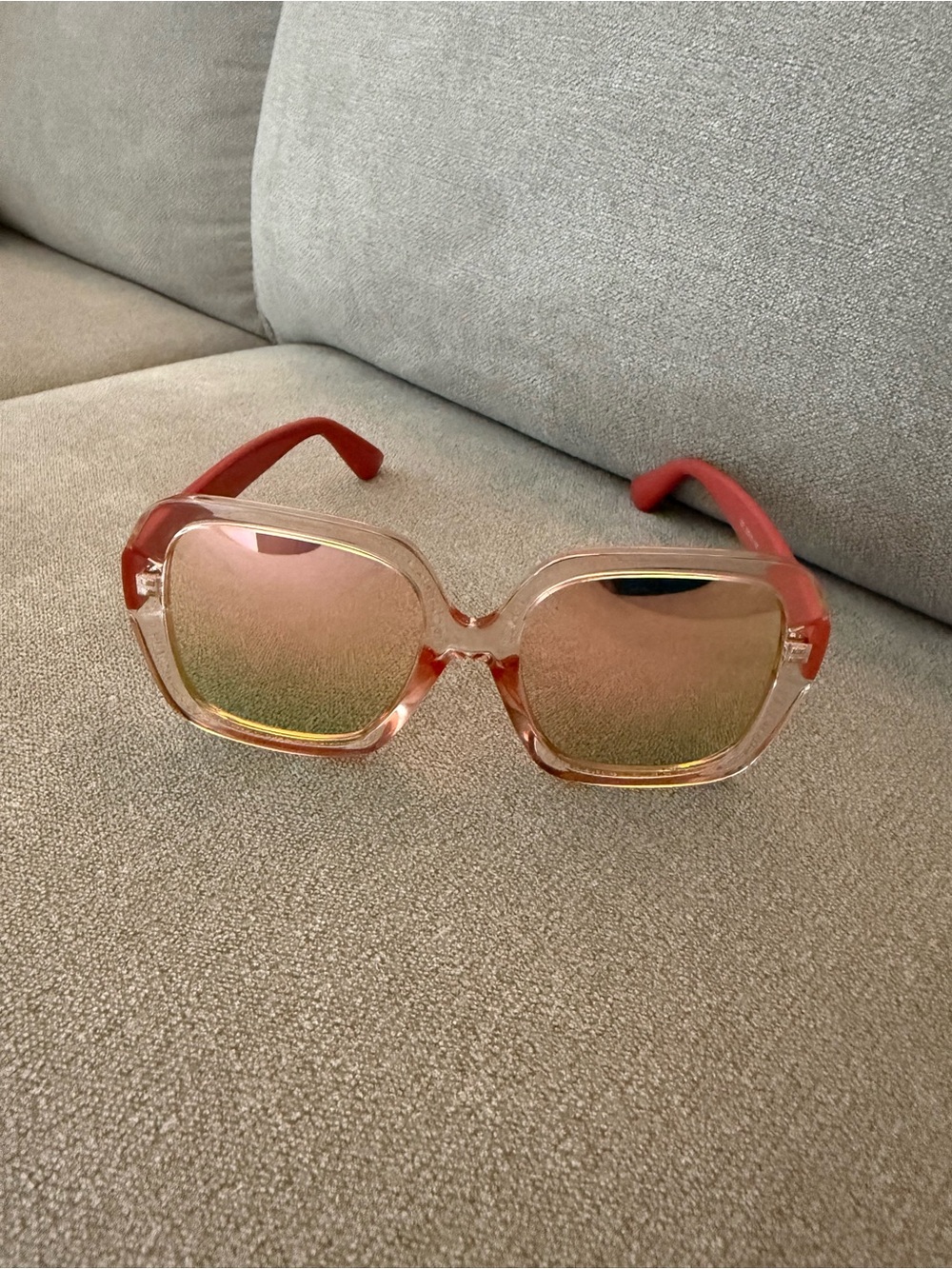 Retro Oversized Women's Sunglasses - Pink Gradient
